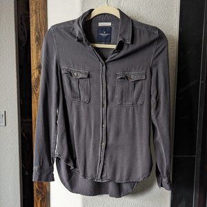 American Eagle Boyfriend Fit Button Up Down